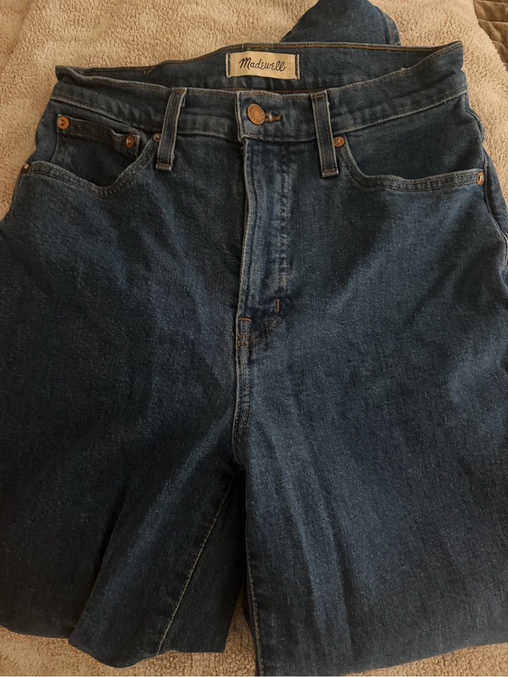 Madewell Wide-Leg Jeans in Medium Blue Wash